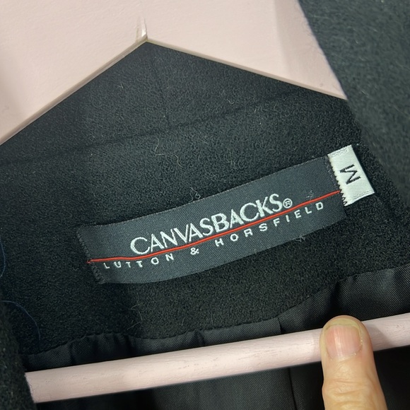 Canvas backs Lutton & horsField vintage check print art wear wool blend blazer M - Picture 5 of 14